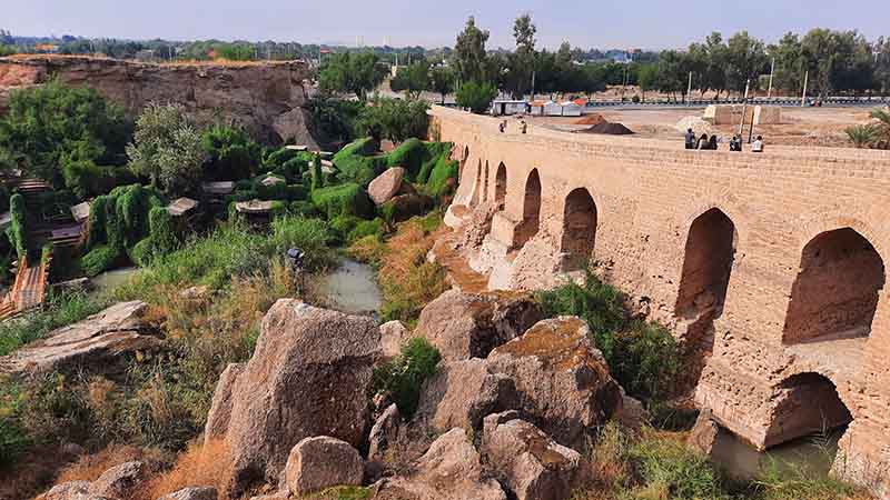 پل بند لشکر از جاهای دیدنی شوشتر