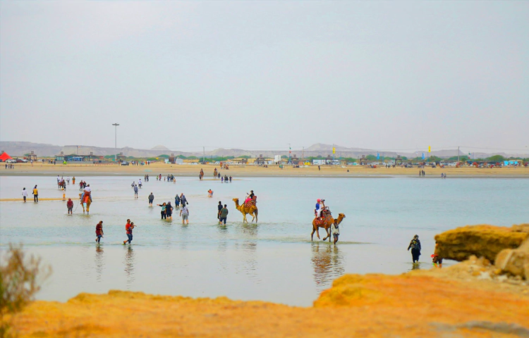 پاده روی در دریا