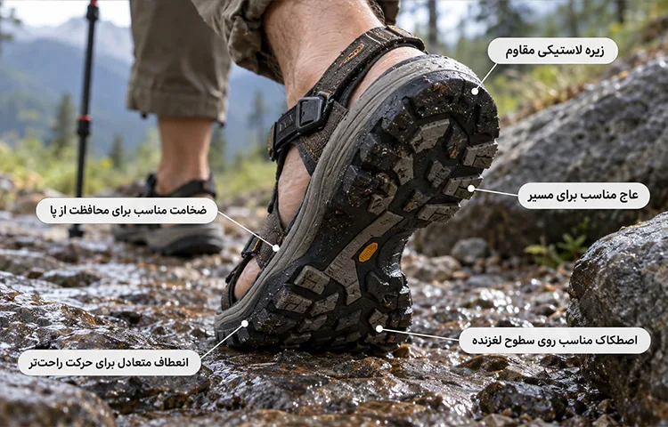 توجه به چسبندگی و مقاومت زیره در مسیر